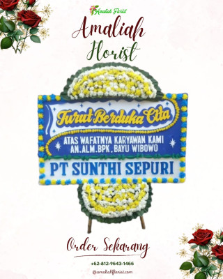 Papan Bunga Duka di Candi